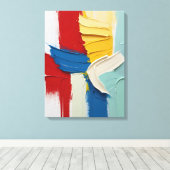 Moderne Abstracte schilderij Canvas Print (Insitu (Houten vloer))