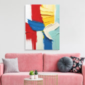 Moderne Abstracte schilderij Canvas Print (Insitu (Woonkamer))