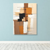 Moderne Abstracte schilderij Canvas Print (Insitu (Houten vloer))