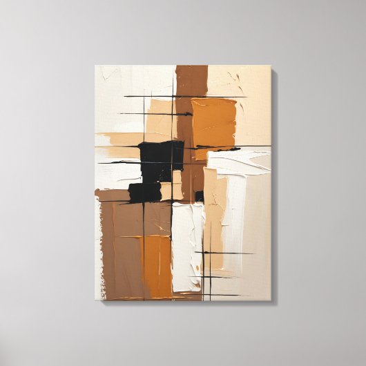 Moderne Abstracte schilderij Canvas Print (Voorkant)