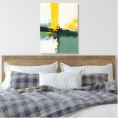 Moderne Abstracte schilderij Canvas Print (Insitu (Slaapkamer))