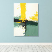 Moderne Abstracte schilderij Canvas Print (Insitu (Houten vloer))