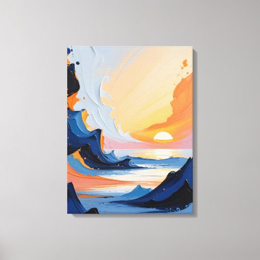 Moderne Abstracte schilderij Canvas Print (Voorkant)