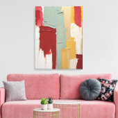 Moderne Abstracte schilderij Canvas Print (Insitu (Woonkamer))