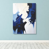 Moderne Abstracte schilderij Canvas Print (Insitu (Houten vloer))