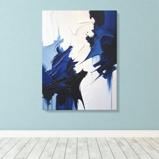 Moderne Abstracte schilderij Canvas Print (Insitu (Houten vloer))