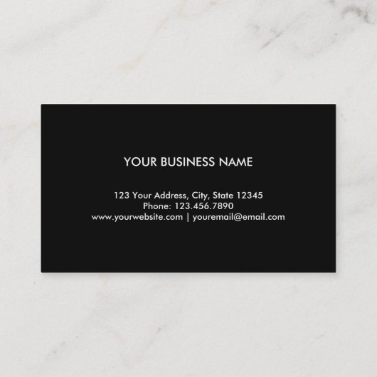 Moderne Abstracte schilderijinterieurontwerper Visitekaartje (Achterkant)