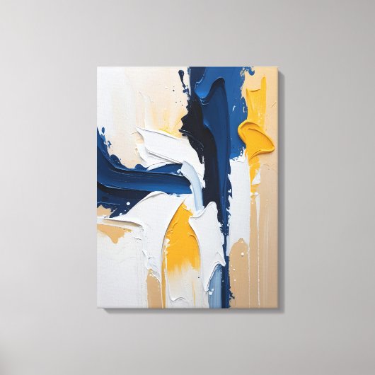 Moderne Abstracte Schildering Canvasprint Canvas Afdruk (Voorkant)