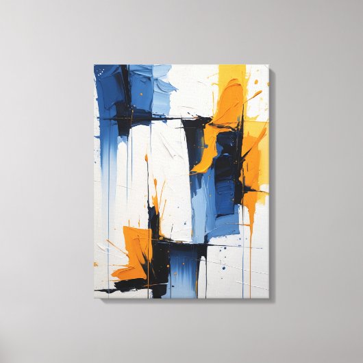 Moderne Abstracte Schildering Canvasprint Canvas Afdruk (Voorkant)
