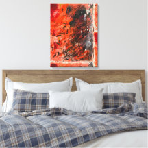 Moderne Abstracte Schildering op Canvasprint