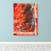 Moderne Abstracte Schildering op Canvasprint Canvas Afdruk (Insitu (Houten vloer))