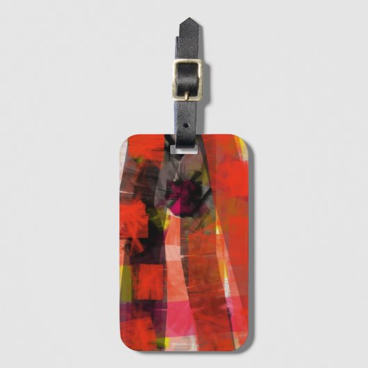 Moderne Abstracte Schilderkunst Bagagelabel (Voorkant (verticaal))