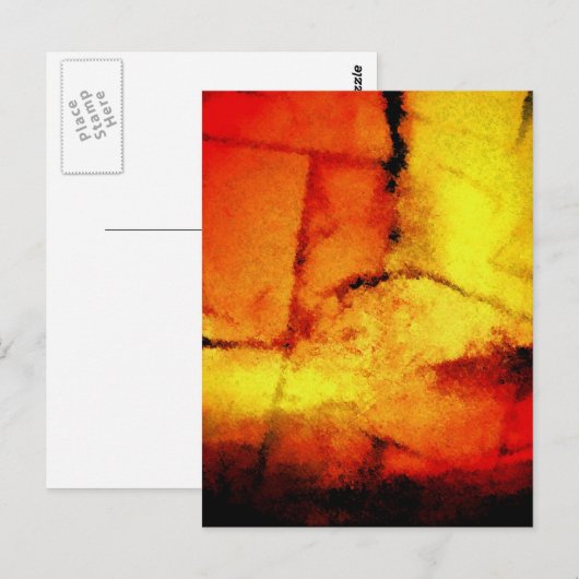 Moderne Abstracte schilderkunst Briefkaart (Voorkant / Achterkant)