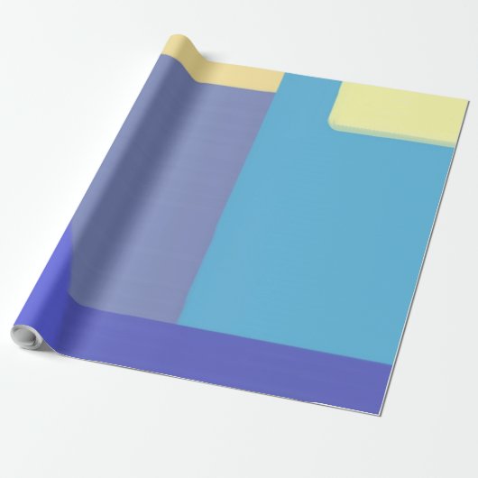 Moderne abstracte schilderkunst cadeaupapier (Uitgerold)