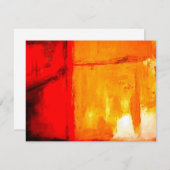 Moderne Abstracte schilderkunst Gepersonaliseerde  Kaart (Voorkant / Achterkant)