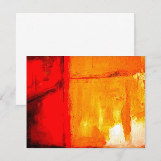 Moderne Abstracte schilderkunst Gepersonaliseerde Kaart (Voorkant / Achterkant)