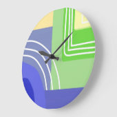 Moderne abstracte schilderkunst grote klok (Hoek)