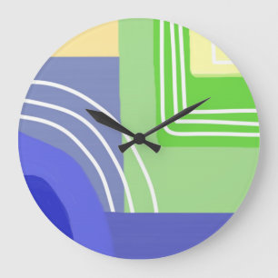 Moderne abstracte schilderkunst grote klok