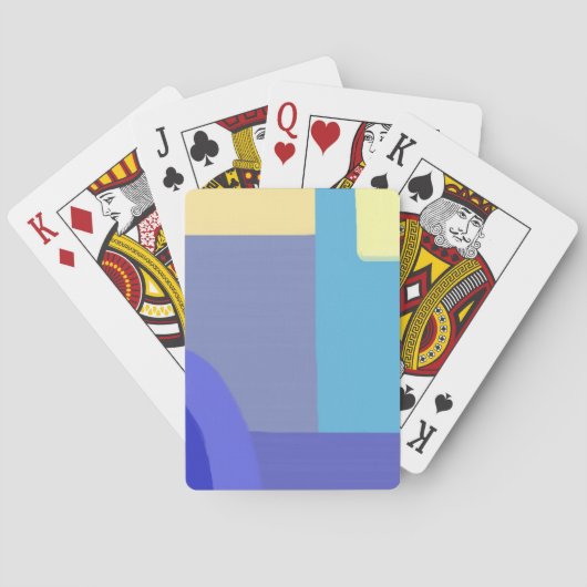 Moderne abstracte schilderkunst pokerkaarten (Achterkant)