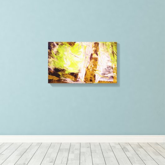 Moderne Abstracte schilderkunst verpakt canvas (Insitu (Houten vloer))