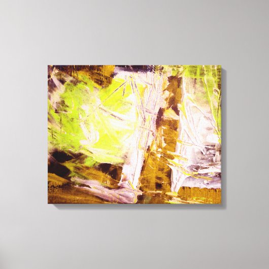 Moderne Abstracte schilderkunst verpakt canvas Afdruk (Voorkant)