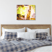 Moderne Abstracte schilderkunst verpakt canvas Afdruk (Insitu (Slaapkamer))