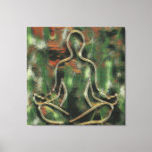 Moderne Abstracte Schilderkunst Yoga Meditatie Gro Canvas Afdruk (Voorkant)