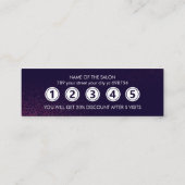 Moderne Abstracte schoonheidssalon Klantenkaartje (Achterkant)