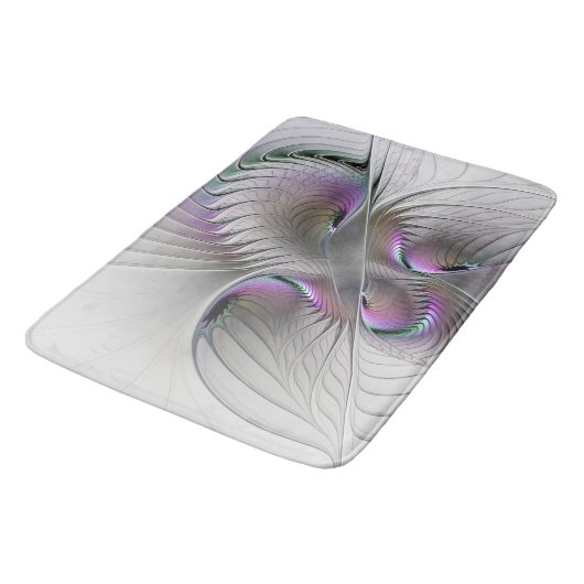 Moderne Abstracte Shy Fantasy Figuur Fractal Art Badmat (Gekanteld)