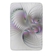 Moderne Abstracte Shy Fantasy Figuur Fractal Art Badmat (Voorkant Verticaal)