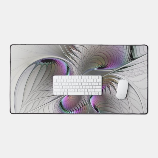 Moderne Abstracte Shy Fantasy Figuur Fractal Art Bureaumat (Keyboard & Muis)