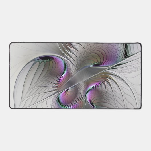 Moderne Abstracte Shy Fantasy Figuur Fractal Art Bureaumat (Voorkant)