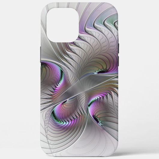 Moderne Abstracte Shy Fantasy Figuur Fractal Art Case-Mate iPhone Case (Achterkant)