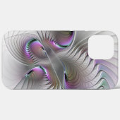 Moderne Abstracte Shy Fantasy Figuur Fractal Art Case-Mate iPhone Case (Achterkant (horizontaal))
