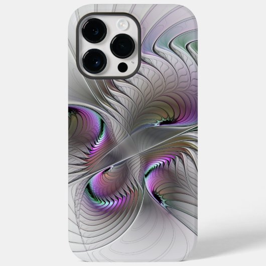 Moderne Abstracte Shy Fantasy Figuur Fractal Art Case-Mate iPhone Case (Achterkant)