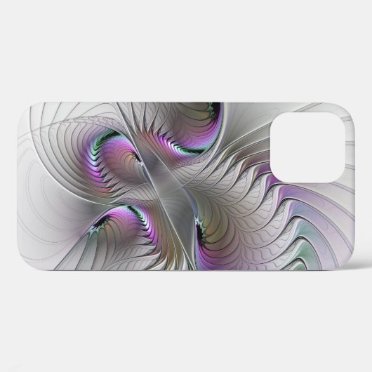 Moderne Abstracte Shy Fantasy Figuur Fractal Art Case-Mate iPhone Case (Achterkant (horizontaal))