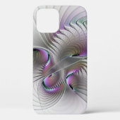 Moderne Abstracte Shy Fantasy Figuur Fractal Art Case-Mate iPhone Case (Achterkant)