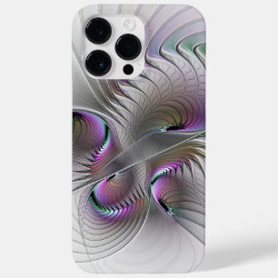 Moderne Abstracte Shy Fantasy Figuur Fractal Art Case-Mate iPhone 14 Pro Max Hoesje