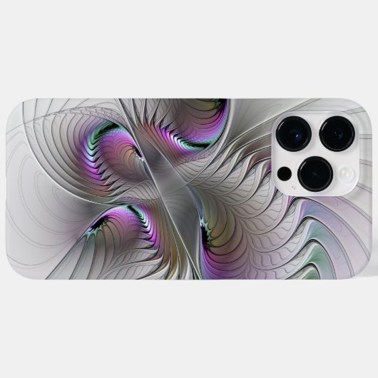 Moderne Abstracte Shy Fantasy Figuur Fractal Art Case-Mate iPhone Case (Achterkant (horizontaal))