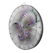 Moderne Abstracte Shy Fantasy Figuur Fractal Art Dartbord (Voorkant Rechts)