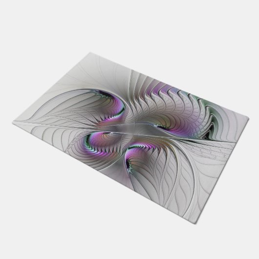 Moderne Abstracte Shy Fantasy Figuur Fractal Art Deurmat (Schuin)