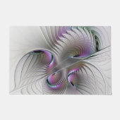 Moderne Abstracte Shy Fantasy Figuur Fractal Art Deurmat (Voorkant)