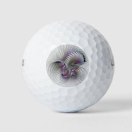 Moderne Abstracte Shy Fantasy Figuur Fractal Art Golfballen