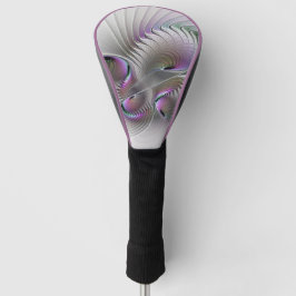 Moderne Abstracte Shy Fantasy Figuur Fractal Art Golfheadcover
