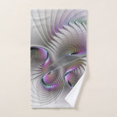 Moderne Abstracte Shy Fantasy Figuur Fractal Art Handdoek (Handdoek)
