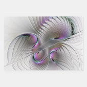 Moderne Abstracte Shy Fantasy Figuur Fractal Art Inpakpapier Vel (Voorkant 2)