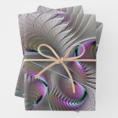 Moderne Abstracte Shy Fantasy Figuur Fractal Art Inpakpapier Vel (In situ)