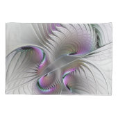 Moderne Abstracte Shy Fantasy Figuur Fractal Art Kussensloop (Achterkant)