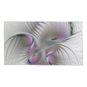 Moderne Abstracte Shy Fantasy Figuur Fractal Art Kussensloop (Achterkant)