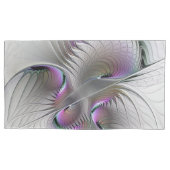 Moderne Abstracte Shy Fantasy Figuur Fractal Art Kussensloop (Voorkant)